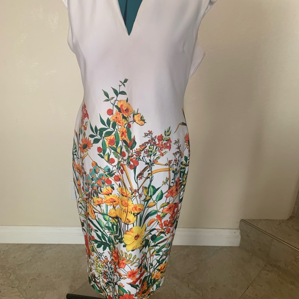 Flower sheath dress